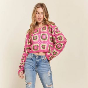 Crochet Square Crop Top