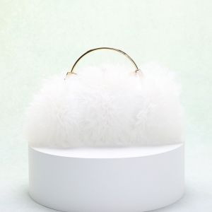 Peony Ruffle Tulle Evening Bag