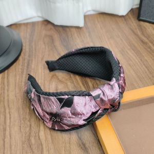 Lilac Floral Jacquard Knot Headband