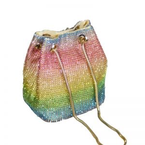 6686 Crystal pouch bag in Multicolours