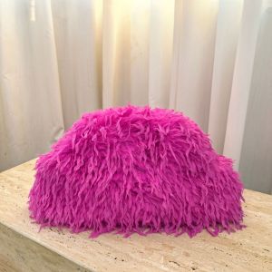 Fluffy Faux Fur Shaggy Clutch Bag