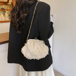 3D Pearlies Rosette Evening Bag