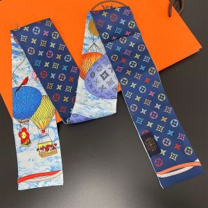 Colorful Hot Air Balloon Satin Feel Scarf