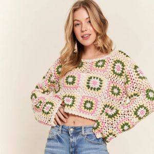 Crochet Square Crop Top