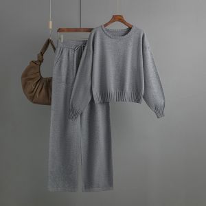 SD185 sweater and trousers set in Grey