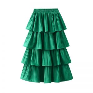 SK133 Frilly skirt in Green