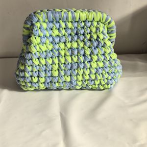 Chunky Knit Bubble Cloud Clutch Bag