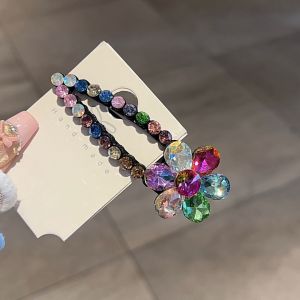 Sparkling Gem Floral Hair Clip