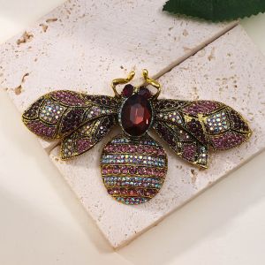 Crystal Large Bee brooch