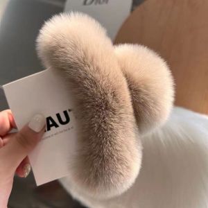 Plush Faux Fur Hair Claw Clip
