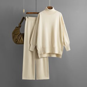 SD184 sweater and trousers set in Cream