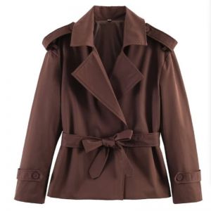Chic Cropped Trench Coat
