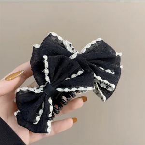 SS53 Bows hair claw in Black