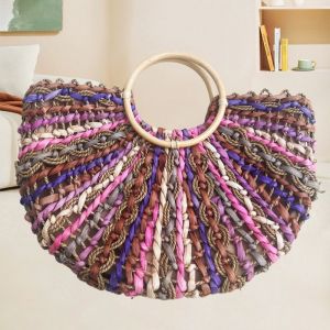 Vibrant Ombre Summer Beach Bag