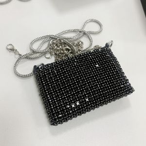 6660 small purse bag in crystal Black