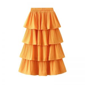 SK133 Frilly skirt in Orange
