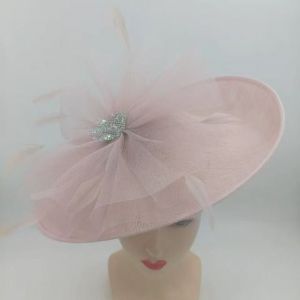 Wedding & Races Fascinator with Tulle & Crystals