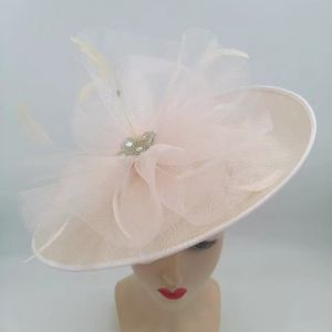 Wedding & Races Fascinator with Tulle & Crystals 