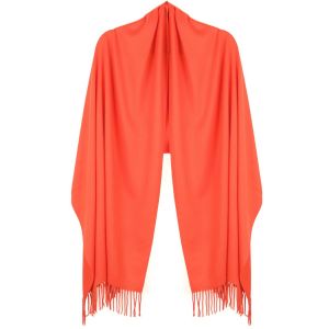 A001 Pashmina Scarf with Delicate Tassels in Orange