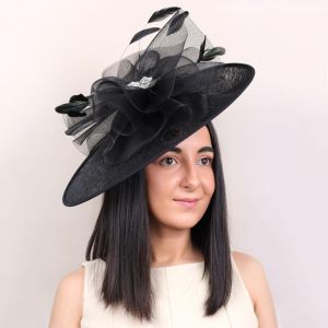 Wedding & Races Fascinator with Tulle & Crystals