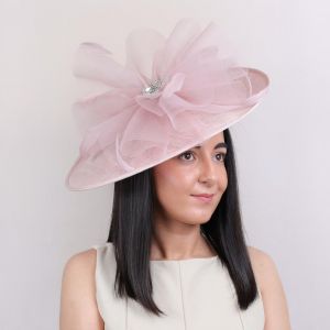 Wedding & Races Fascinator with Tulle & Crystals