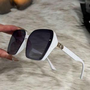 Large Frame Sunglasses with Gold-Tone Hardware